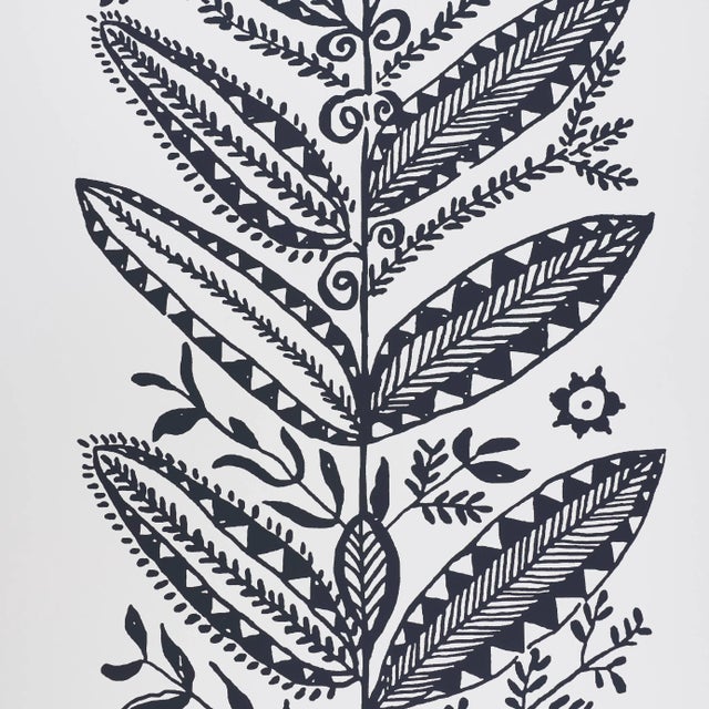 Schumacher Sample - Schumacher Eland Wallpaper in Black For Sale - Image 4 of 6