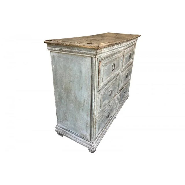 Wood Gray Commode - 18th Century Italian Baroque Commode For Sale - Image 7 of 13