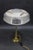 Restored Brass Table Lamp with Glass Shade, 1940s For Sale - Image 3 of 16