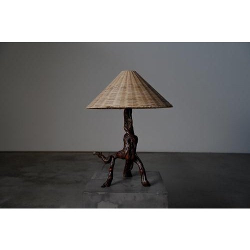 Grape Wood Table Lamp, France, 1960s For Sale - Image 4 of 10