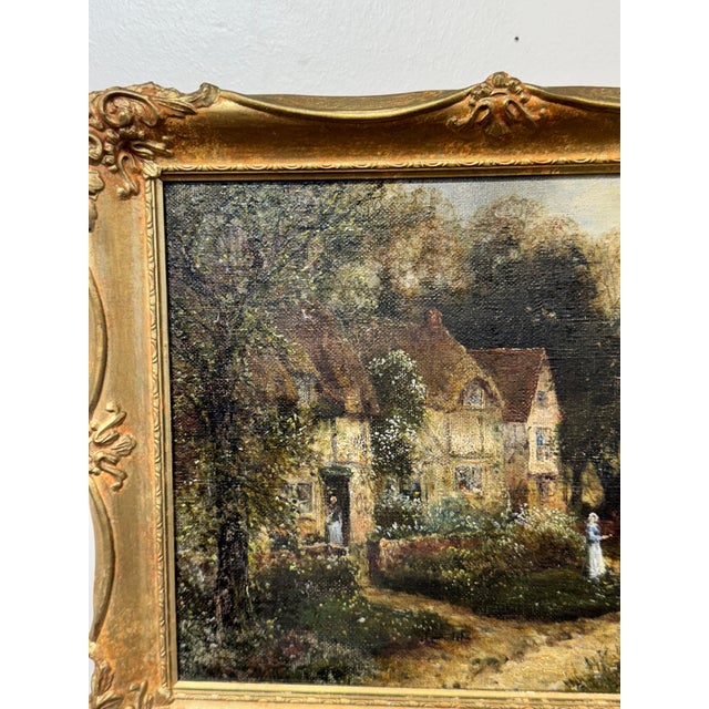 Antique English Oil on Canvas For Sale - Image 4 of 5