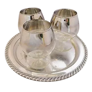Silver Cognac Ensemble - Set of 4