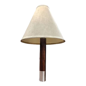 Nickel Básica M2 Table Lamp by Santiago Roqueta for Santa & Cole With Large Shade