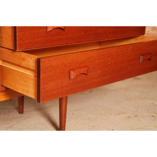 Long Mid-Century Modulus Sideboard in Teak from Fristho, Netherlands, 1960s For Sale - Image 11 of 18