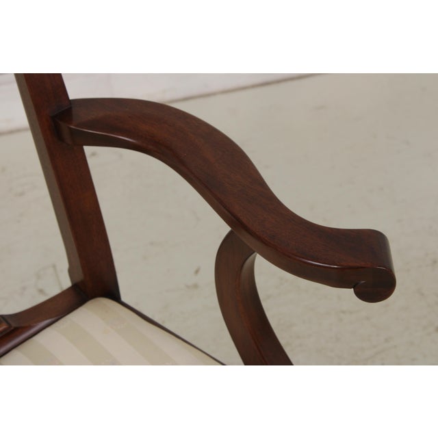 Wood Set of 6 Henkel Harris Mahogany Dining Chairs For Sale - Image 7 of 18
