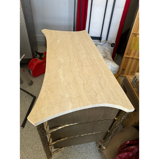 Contemporary Ambella Chisled Chest - Driftwood For Sale - Image 3 of 4