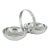 Art Deco Chrome Nut Dish With Handle by Chase For Sale
