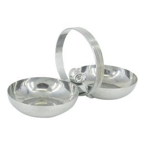 Art Deco Chrome Nut Dish With Handle by Chase