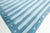 Textile Doris Leslie Blau Vintage Indian Dhurrie Striped Blue Rug For Sale - Image 7 of 8