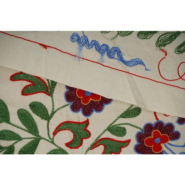 Suzani Wall Decor 1'4'' X 3'2'' For Sale - Image 9 of 10