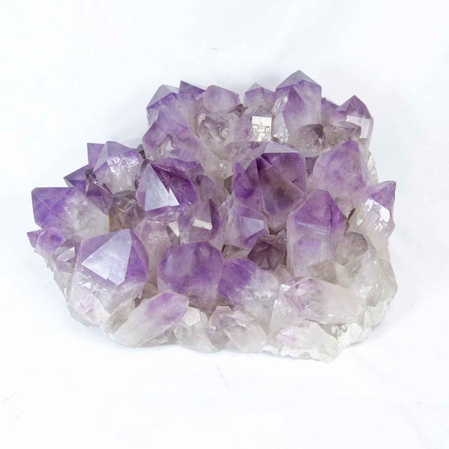 Gemstone Bolivia Amethyst Cluster, 30 Pounds, Natural Crystal (#H0364) For Sale - Image 7 of 7