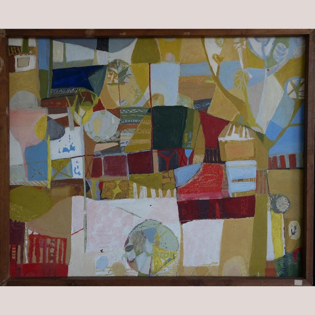 Lita, Large Abstract Composition, 1980s, Oil on Board For Sale - Image 3 of 10