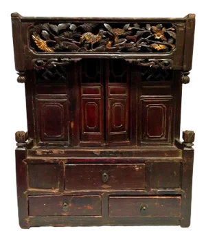 Antique Chinese Temple Model Altar