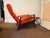 Orange Mid 20th Century Attributed to Milo Baughman Mid Century Recliner For Sale - Image 8 of 11