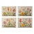 Set of 4 Botanical Prints — Hortus Floridus Style Flowers, Unframed For Sale