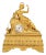 Charles X Gilt Bronze Figural Mantel Clock For Sale