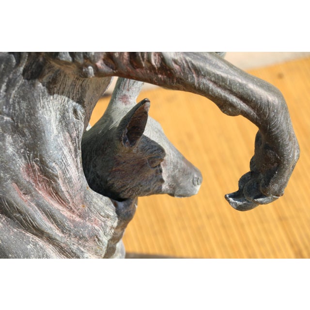 1950s Vintage Kangaroo Bronze Statue by J. Daste For Sale - Image 5 of 12