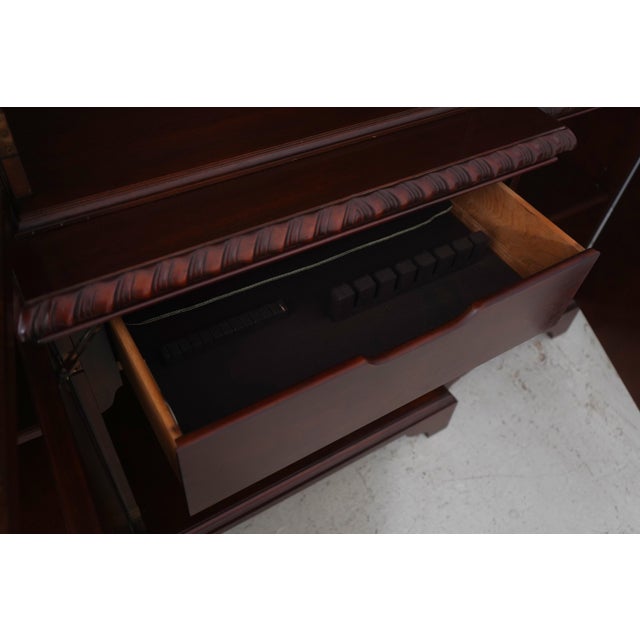 Brown Baker Chippendale Historic Charleston Mahogany China Cabinet For Sale - Image 8 of 18