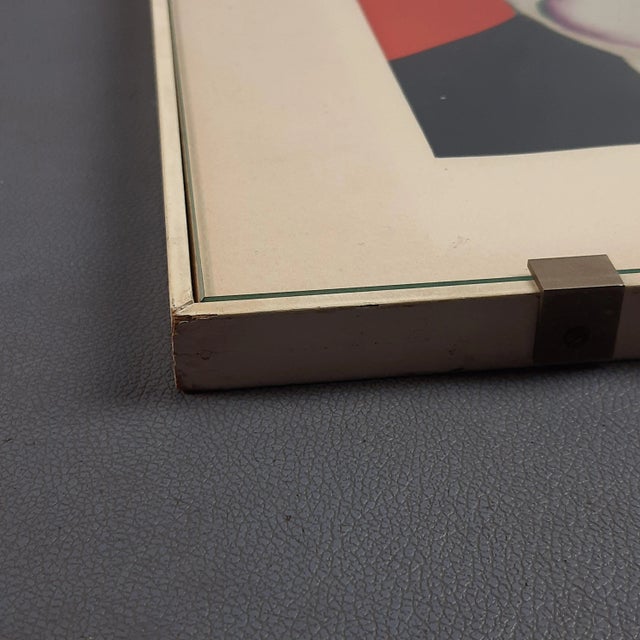 Abstract Surrealist Figure, Mixed Media on Paper, 1971 For Sale - Image 8 of 12