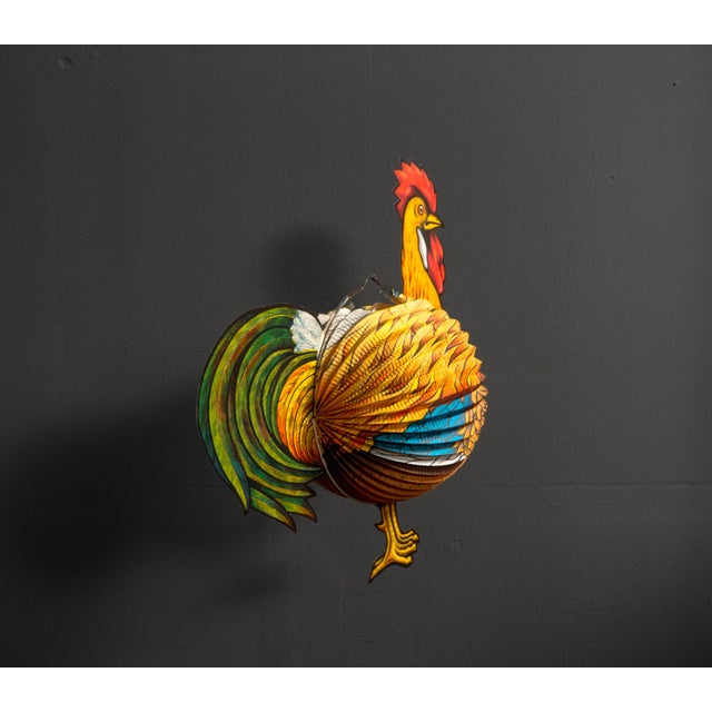 Paper Rooster Lantern, West Germany, 1960s For Sale - Image 11 of 14