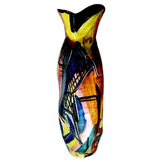 Mid-Century Italian Ceramic Vase from Titano R.S.M. For Sale