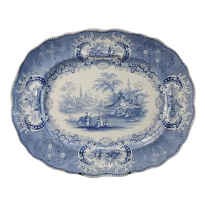 Early 1800s Thomas Godwin Medina Meat Platter - Large