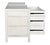 NOIR Hampton 6 Drawer Dresser, White Wash For Sale - Image 9 of 11