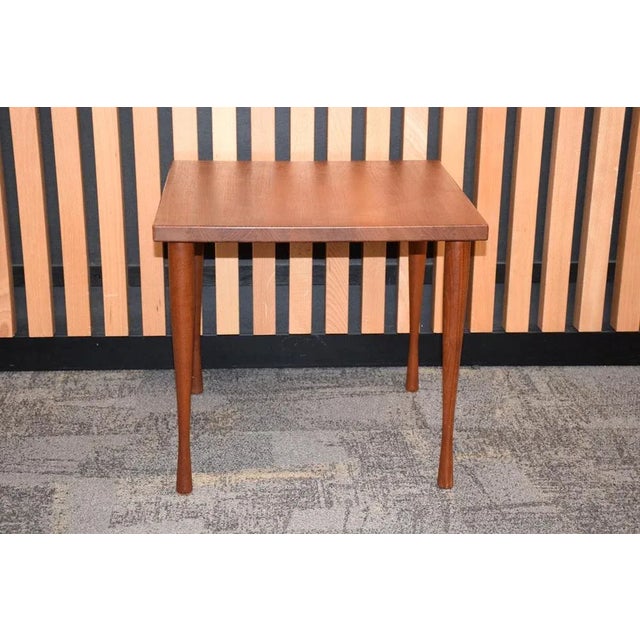 Hans Andersen Small Teak Side Table by Hans Christian Andersen, Denmark For Sale - Image 4 of 5