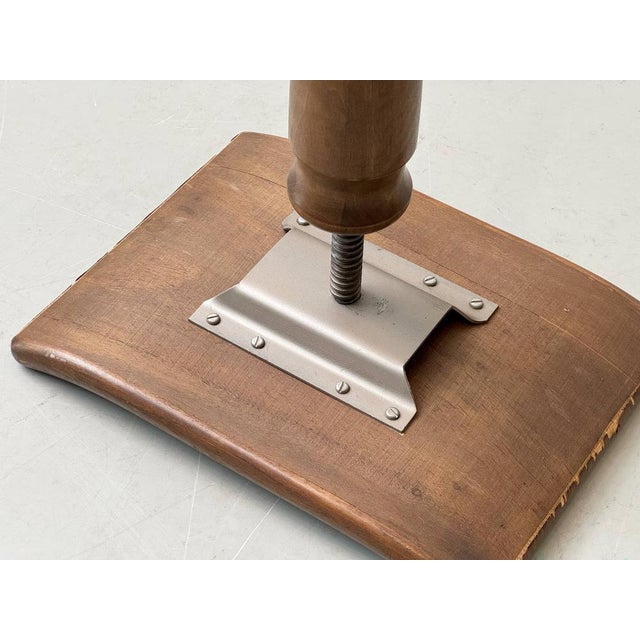 Height-Adjustable Piano Stool in Beech, 1920s For Sale - Image 16 of 18