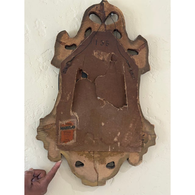 Rococo Antique Nurre Maestro Rococo Revival Gilt Beveled Wall Mirror, Circa 1930s For Sale - Image 3 of 4
