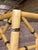 Ornamental & Decorative Materials Pair of Vintage Coastal Faux Bamboo Rattan Lattice Armchairs by French Heritage For Sale - Image 7 of 12