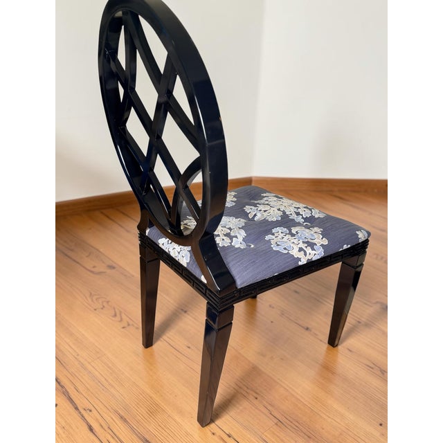 2010s Miles Redd Diamond Dining Chair for Ballard Designs Upholstery Collection For Sale - Image 5 of 12