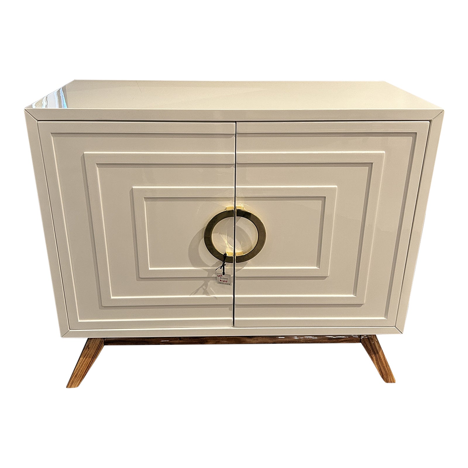 Worlds Away Bernard White Lacquer Storage Chairish