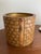 Vintage Mid Century Modern Woven Ice Bucket With Glass Liner & Brass Finish Lid. For Palm Beach Regency, British Colonial & Natural Decor. Heavy Pc. For Sale - Image 10 of 11
