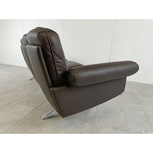DS31 Sofa in Brown Leather from de Sede, 1970s For Sale - Image 10 of 12