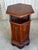 Wood 20th Century Hexagonal Side Table in Mahogany Wood, 1950s For Sale - Image 7 of 18
