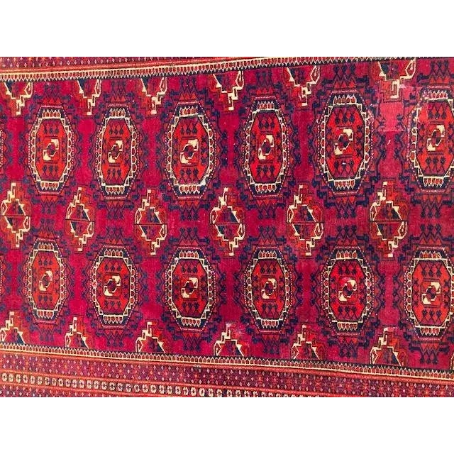 1960s Vintage Persian Torkaman Rug For Sale - Image 4 of 7