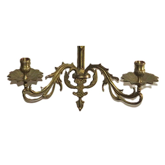 Mid-Century Modern Large Brass Wall Sconce Sculpture Tree of Life for Candles Mid Century Modern For Sale - Image 3 of 5