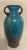 Blue Late 20th Century Vase Blue Copper Aventurine Vintage Dale Tiffany Art Glass Milano Amphora For Sale - Image 8 of 9
