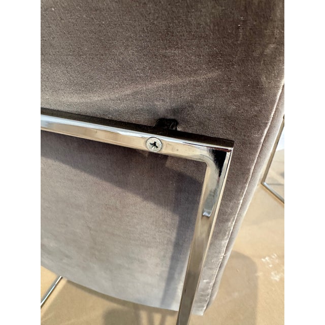 Chrome Mid 20th Century Set of 8 Authentic Antique Milo Baughman Polished Chrome Chairs For Sale - Image 8 of 9