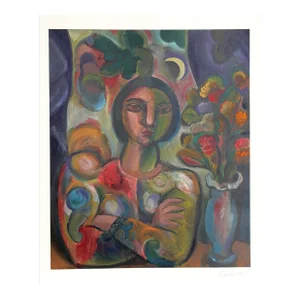 Woman With Flowers, Bob Guccione