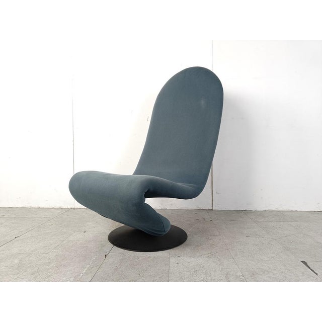 1-2-3 High Back Chairs attributed to Verner Panton for Fritz Hansen, 1973, Set of 2 For Sale - Image 14 of 14