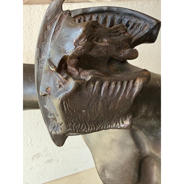 1980s Massive Claudio Nicoli Bronze Sculpture Mythological Figure, Icarus For Sale - Image 16 of 18