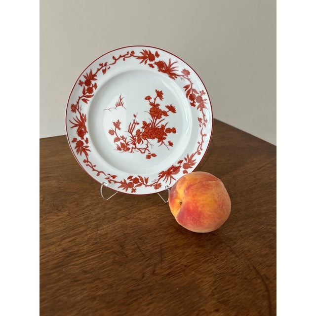 Vista Alegre Vista Alegre Red Goa Salad Plate For Sale - Image 4 of 4