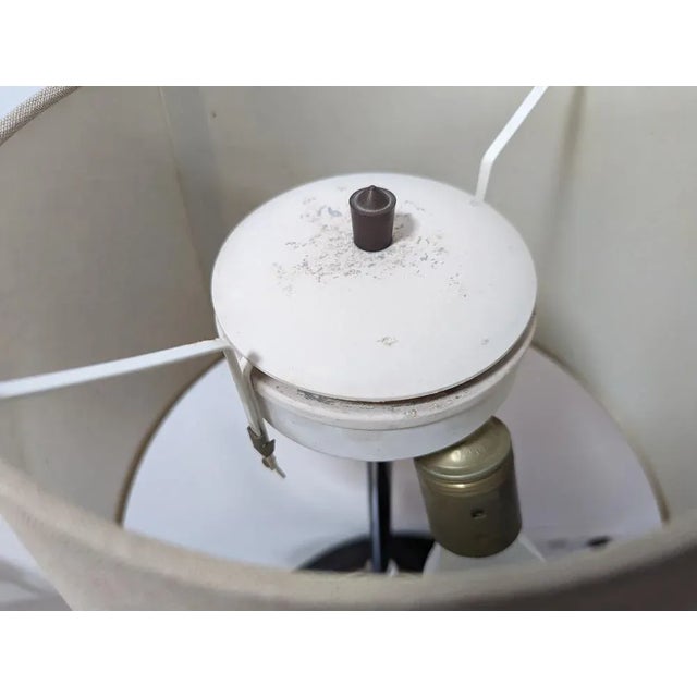 Wooden and Chromed Lamps from Laurel, 1960s, Set of 2 For Sale - Image 9 of 11