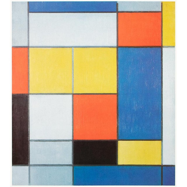 Excellent full-color print after painting "Composition With Red, Blue and Yellow-Green" by Piet Mondrian. Published by New...