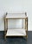 Early 21st Century Vintage Brass Faux Bois Two-Tier Table For Sale - Image 5 of 12
