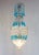 French Ceiling Light with Blue Crystals, 1960s For Sale - Image 3 of 8