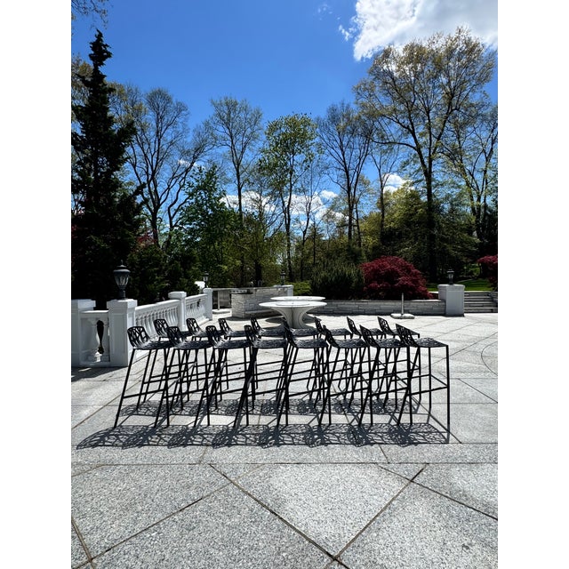 Janus Et Cie “Forest” Low Back Barstools by Ramon Esteve (1–16 Available) For Sale - Image 16 of 17