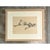 Cream Vintage Framed Reclining Skeleton Study on Paper For Sale - Image 8 of 12